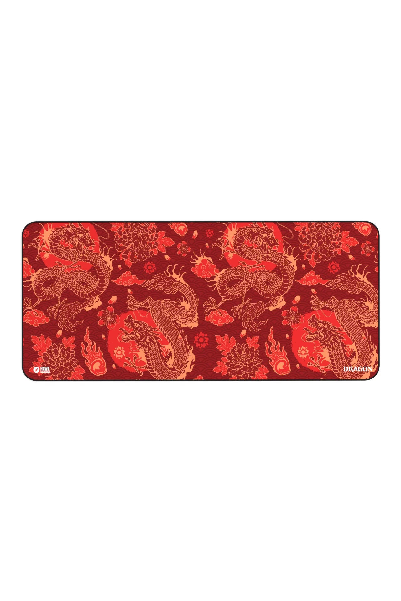 Hawk Red Dragon 90x40 Mouse Pad