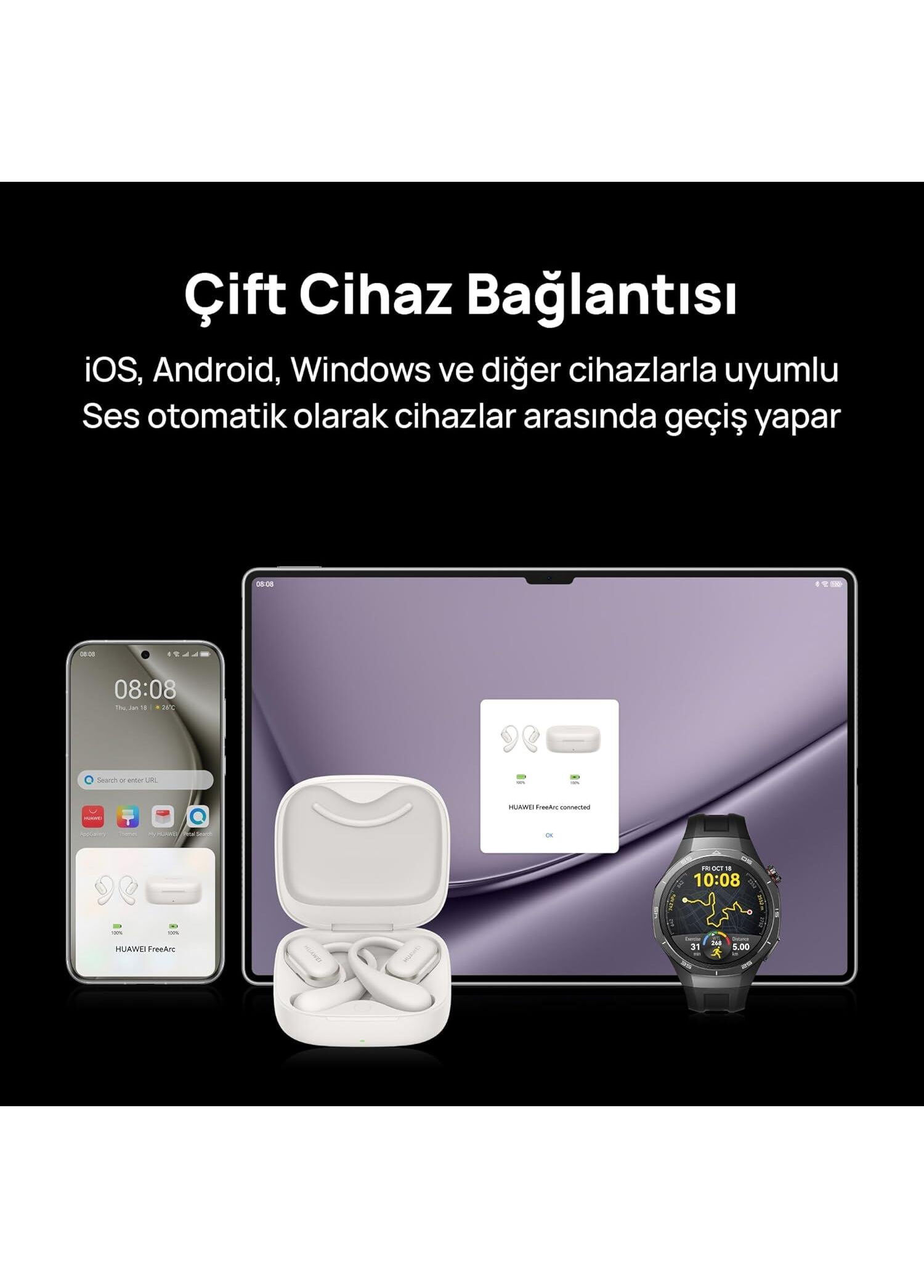 Huawei FreeArc TWS Kulak İçi Bluetooth Kulaklık
