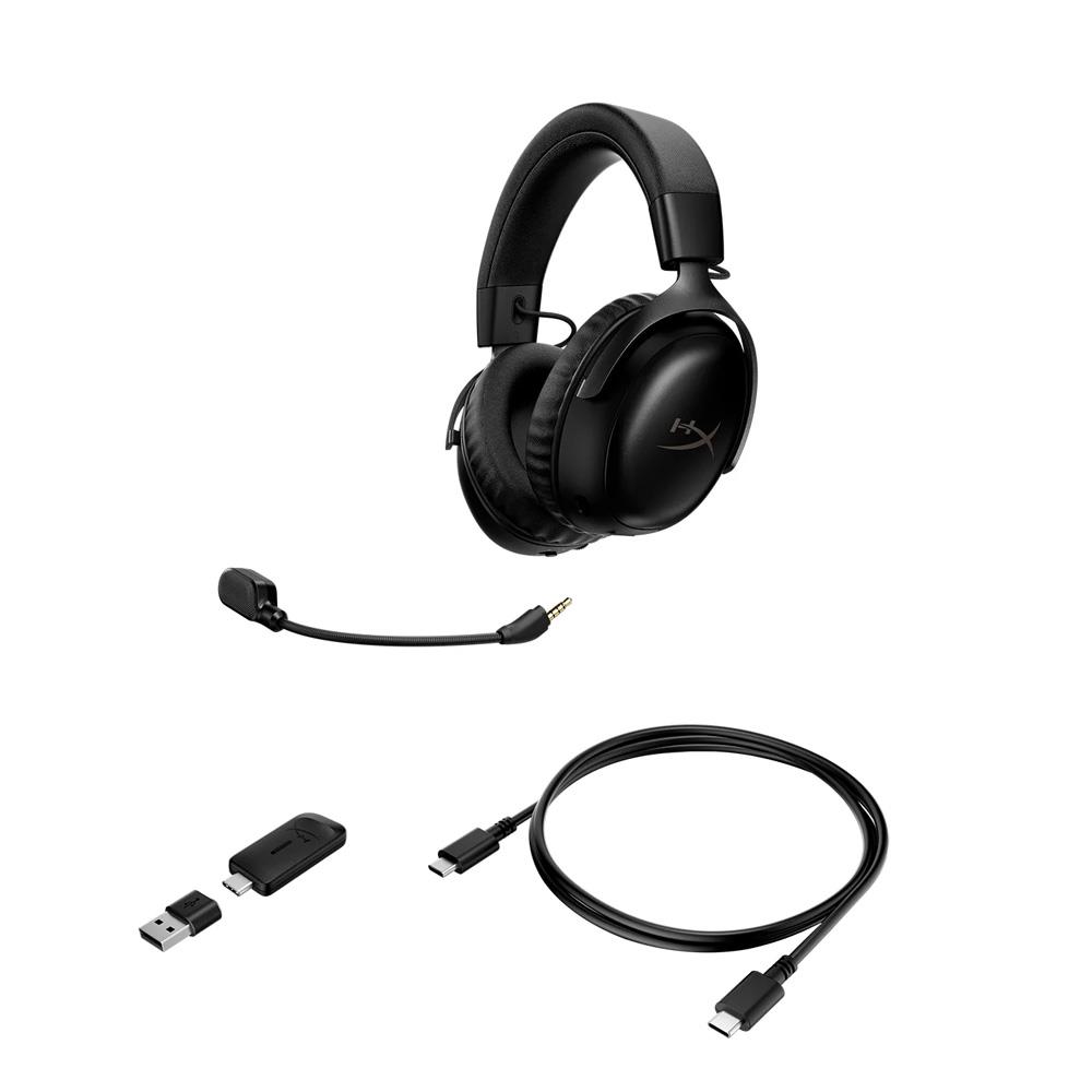 HyperX Cloud III S A59YZAA Siyah Kablosuz Kulak Üstü Oyuncu Kulaklığı