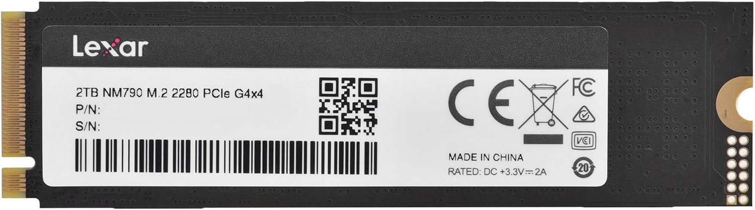 Lexar NM790 LNM790X002T-RNNNG PCI-Express 4.0 2 TB M.2 SSD