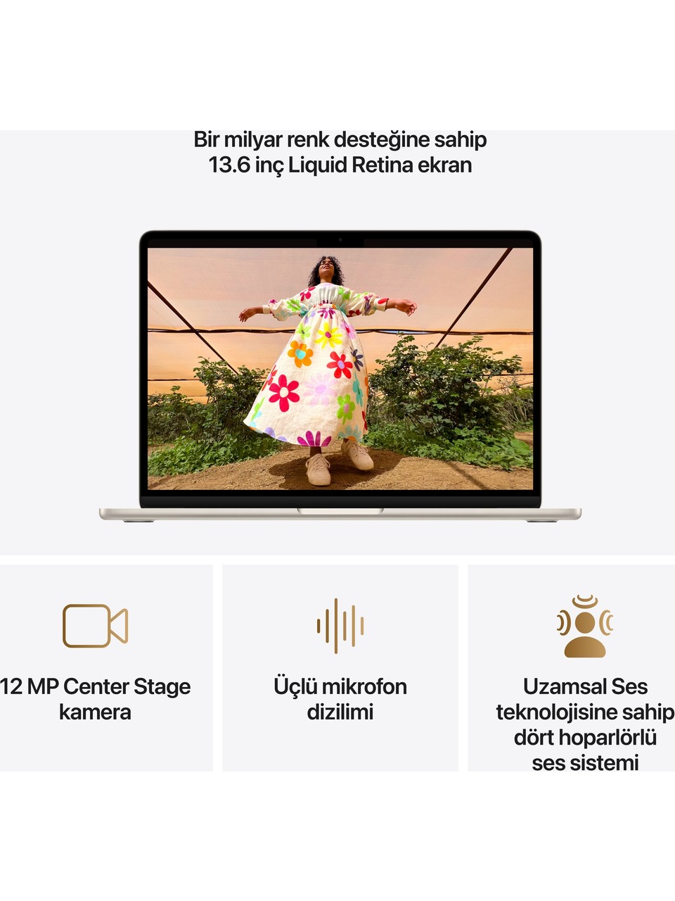MacBook Air M5 16 GB 512 GB SSD 13.6" MDHA4TU/A Yıldız Işığı