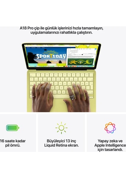 MacBook Neo 8 GB 512 GB SSD 13" MHFC4TU/A Gümüş