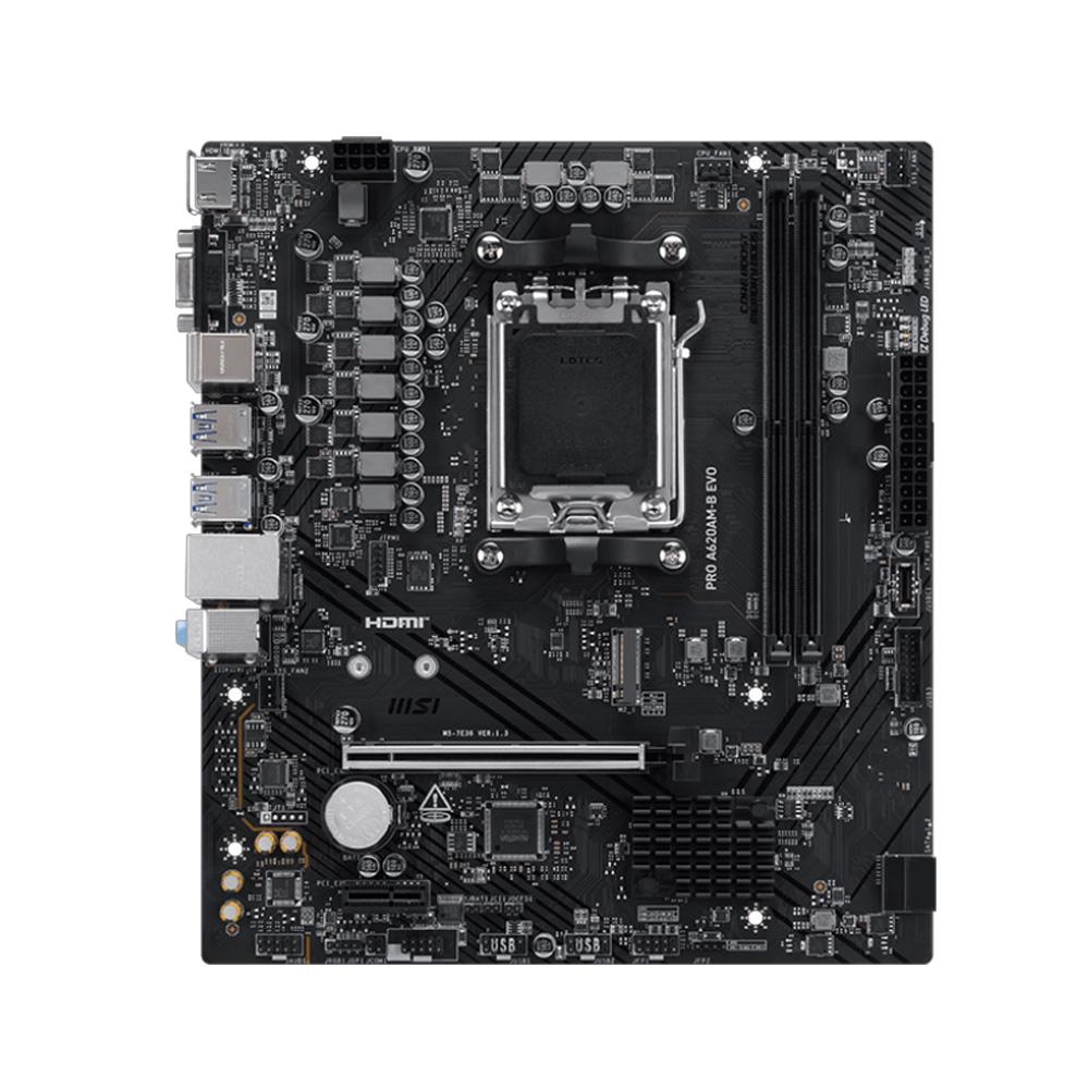 MSI Pro A620AM-B Evo AMD AM5 DDR5 Micro ATX Anakart