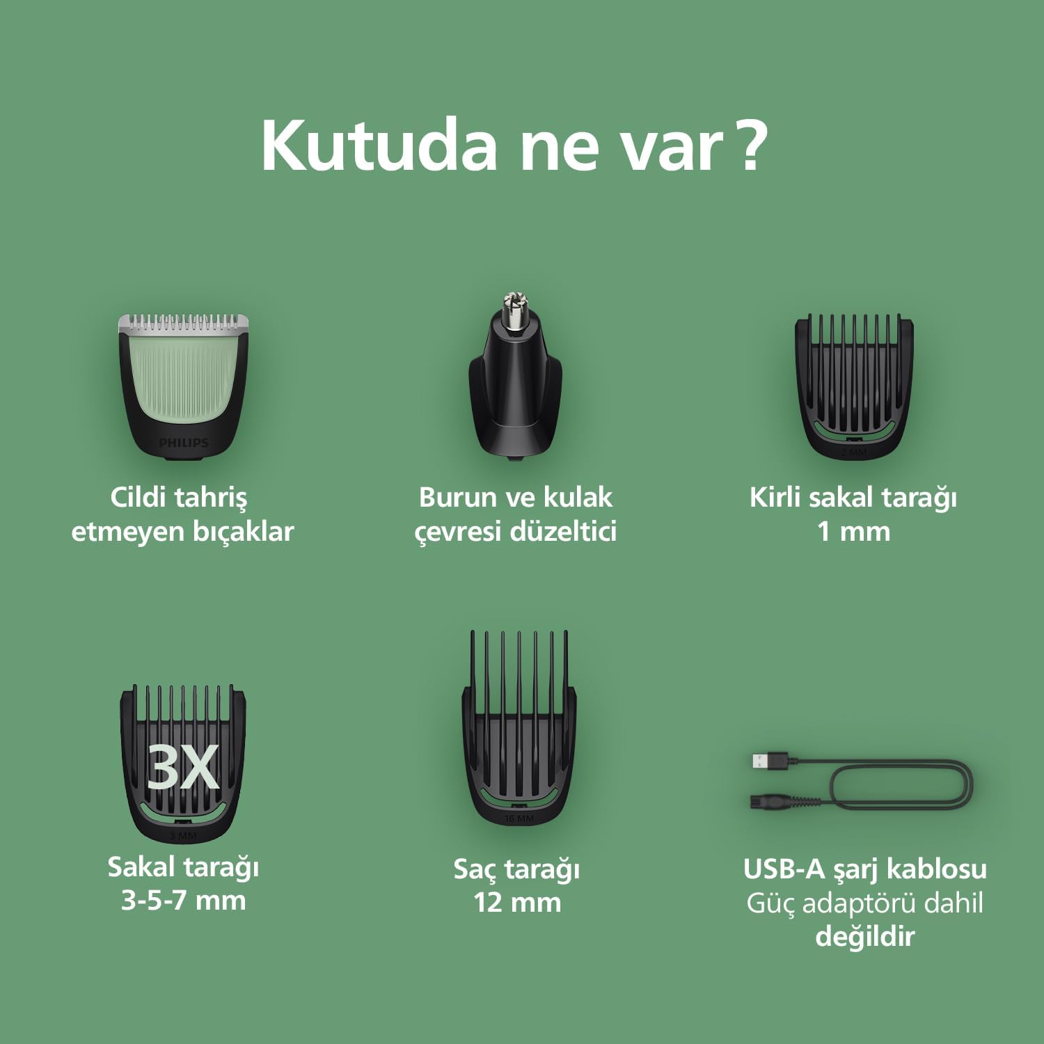 Philips 3000 Serisi MG3920/15 7in1 Erkek Bakım Seti