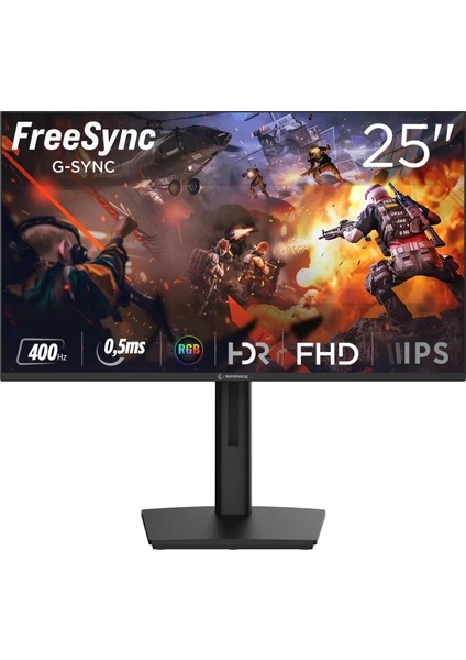 Rampage Titan TT25F400F 25" 0.5 ms Full HD IPS 400 Hz Oyuncu Monitörü