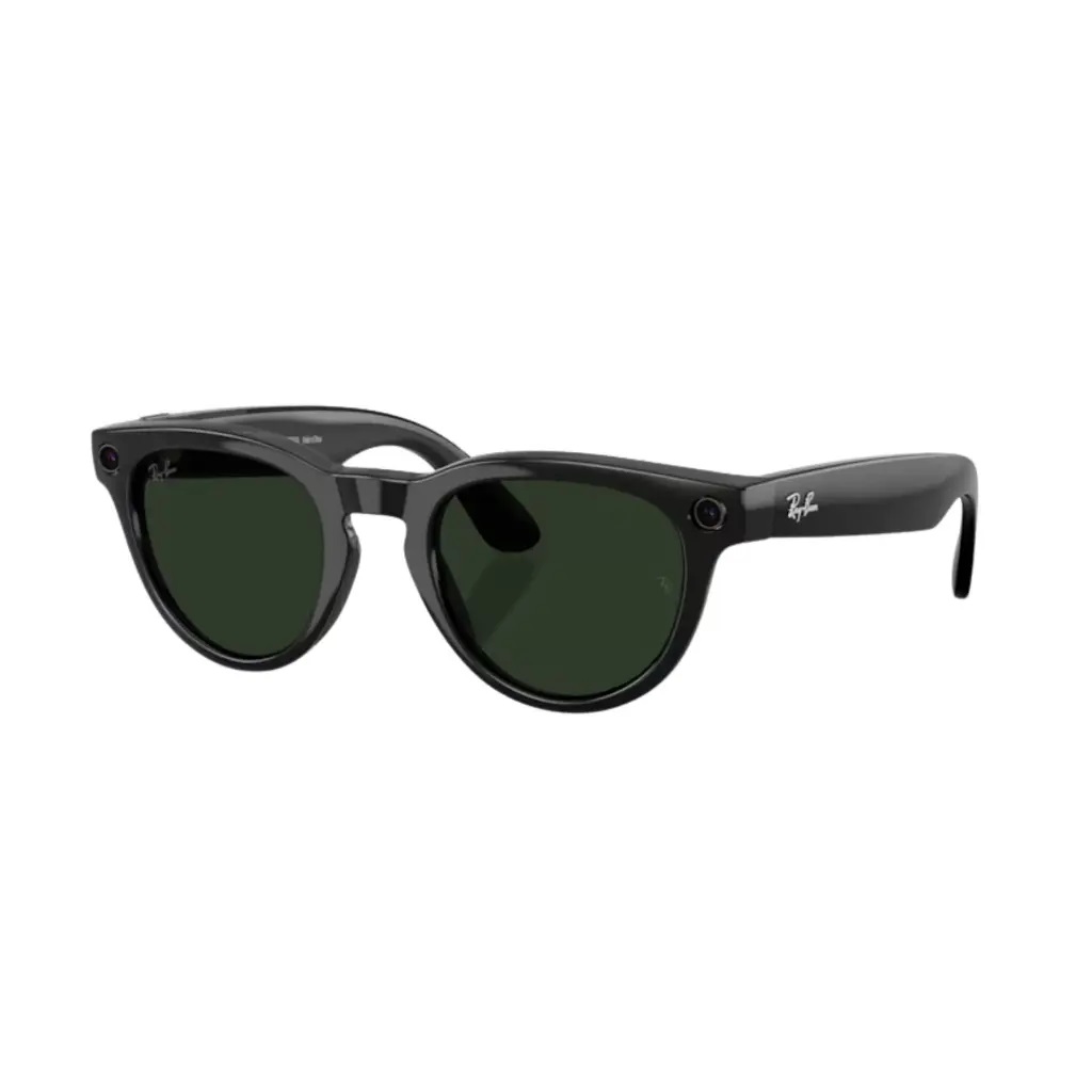 RAY-BAN META HEADLİNER  GEN2 PARLAK SİYAH ŞEFFAF TRANSITIONS YEŞİL CAM SİZE 50 