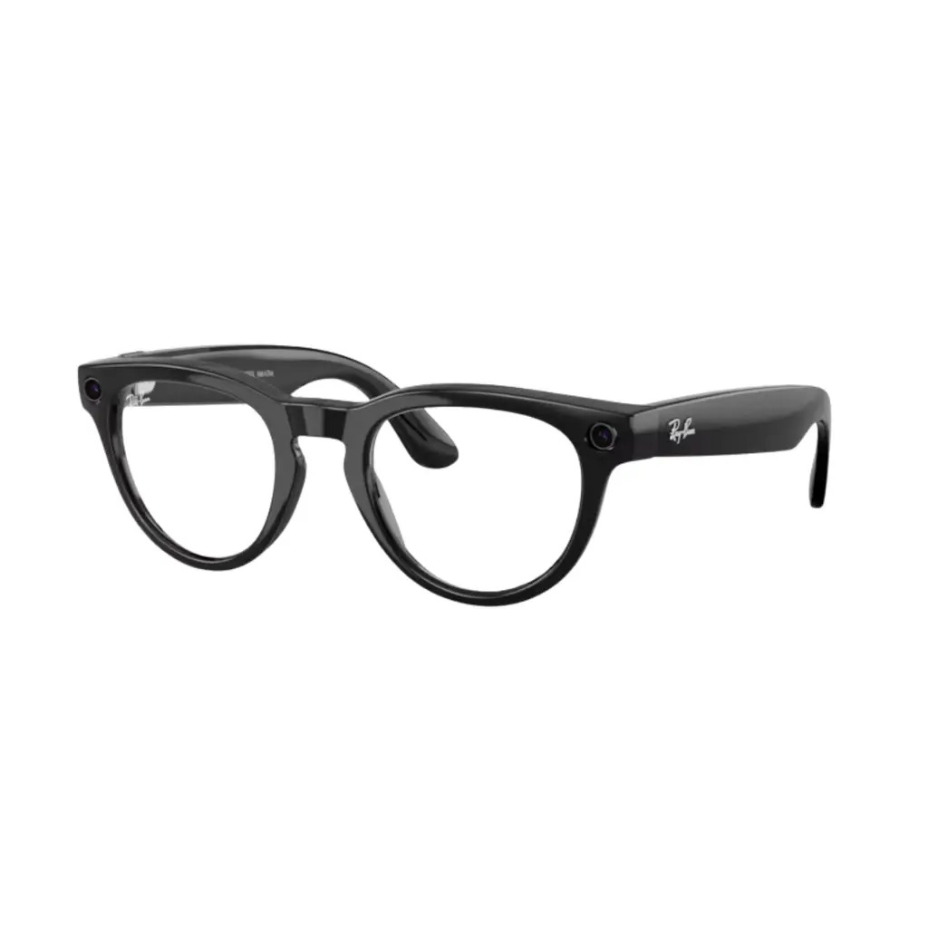 RAY-BAN META HEADLİNER  GEN2 PARLAK SİYAH ŞEFFAF TRANSITIONS YEŞİL CAM SİZE 50 