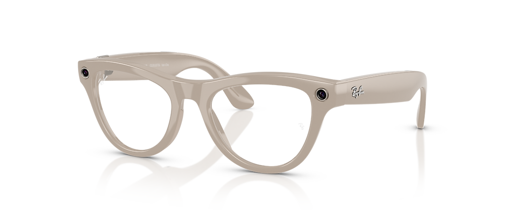 RAY-BAN META SKYLER AKILLI GÖZLÜK RW 4010 TRANSİTİONS 6700MF52 GÜNEŞTE KOYULAŞAN SHINY CHALKY GRAY