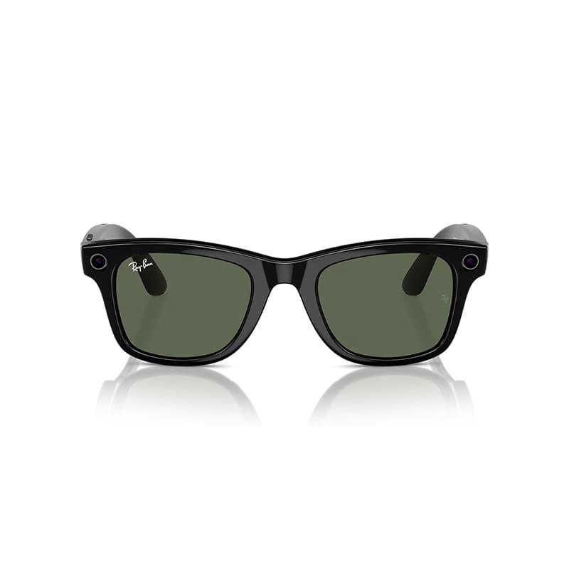 Ray-Ban Meta Wayfarer Akıllı Gözlük Parlak Siyah G15 Yeşil RW4008