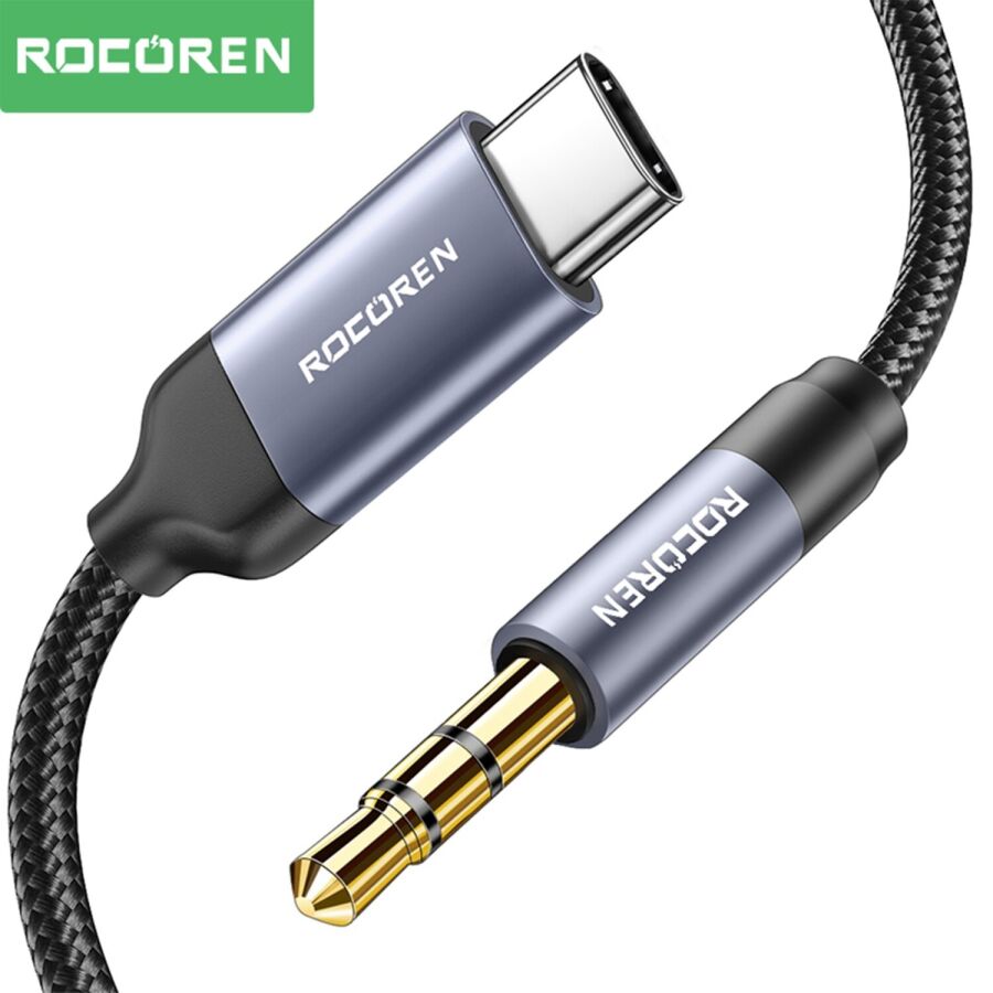 Rocoren Type-C to 3.5mm Jack AUX Hi-Fi DAC Ses Kablosu 3 Metre