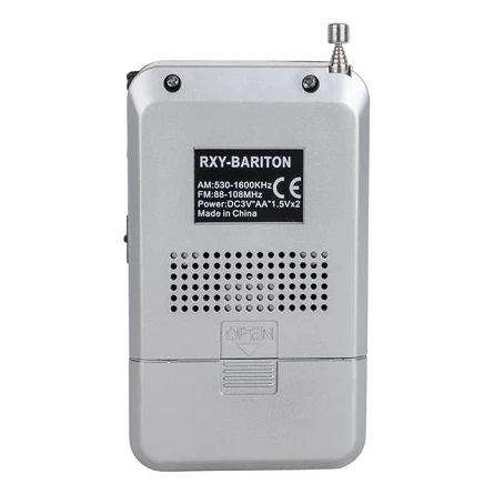ROXY Rxy-Bariton Cep Tipi Mini Pilli Analog Radyo Gri