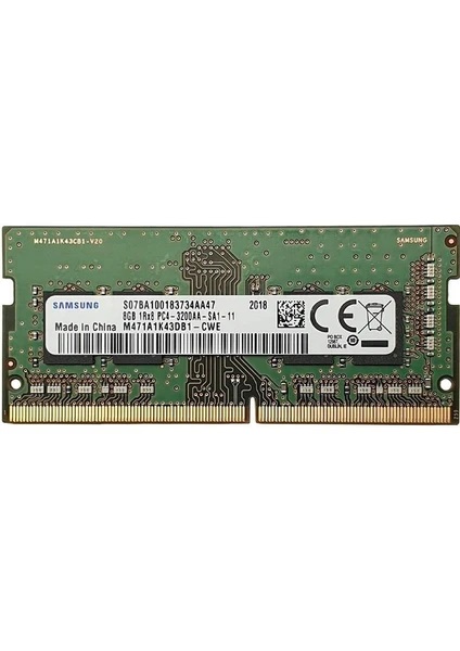 Samsung 8 GB 3200 MHz CL22 M471A1K43EB1-CWE DDR4 Ram (Kutusuz)
