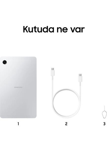 Samsung Galaxy Tab A11 SM-X130 Gümüş 128 GB 8.7" Tablet