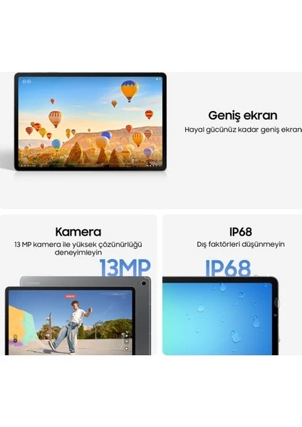 Samsung Galaxy Tab S10 FE Plus SM-X620 Gri 256 GB 13.1" Tablet