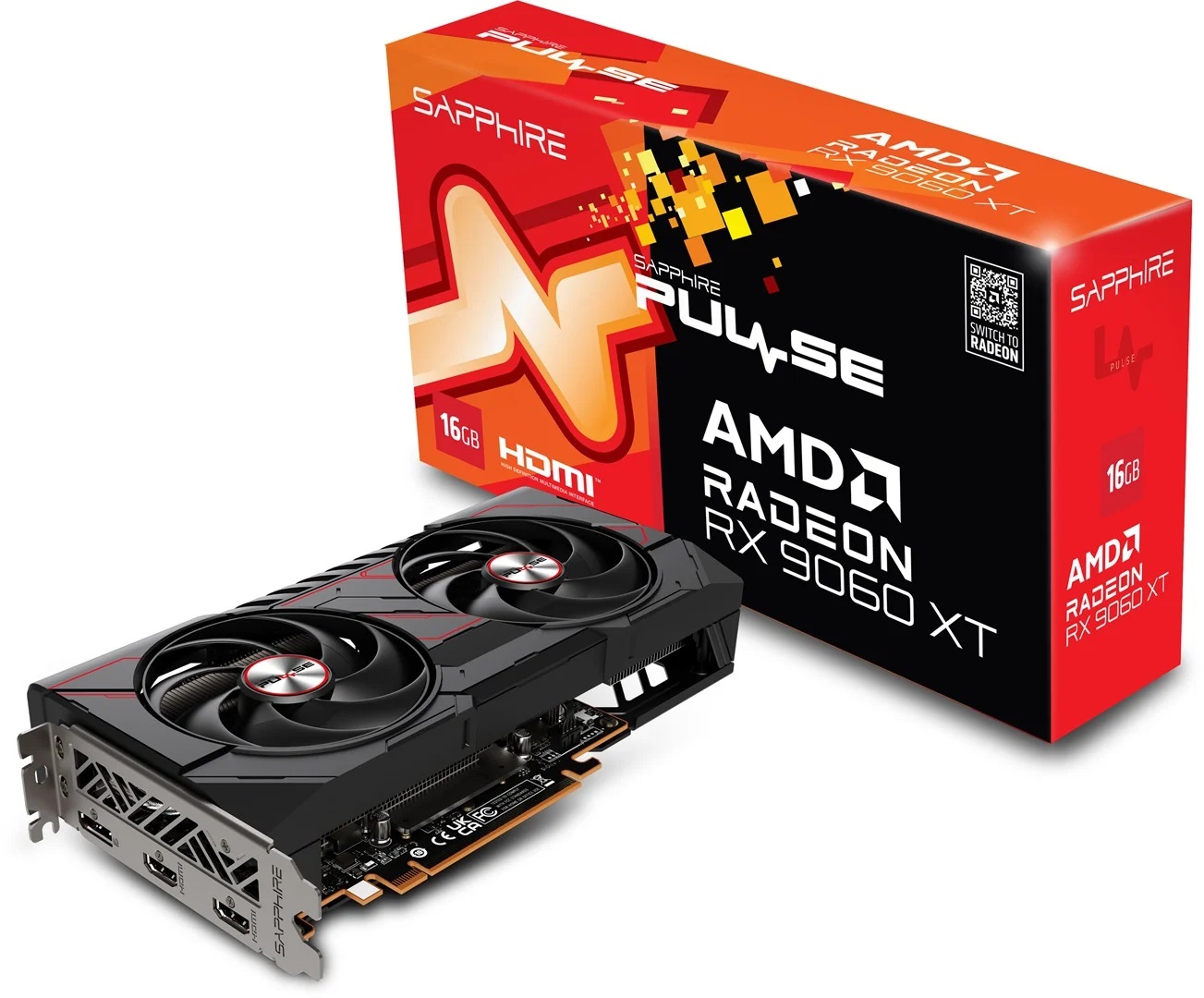 Sapphire RX 9060 XT Pulse 11350-03-20G 128 Bit GDDR6 16 GB Ekran Kartı