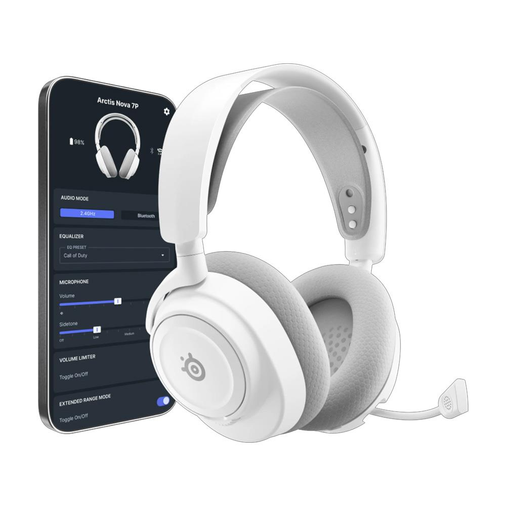 SteelSeries Arctis Nova 7 Gen 2 Beyaz Kablolu/Kablosuz Kulak Üstü Oyuncu Kulaklığı