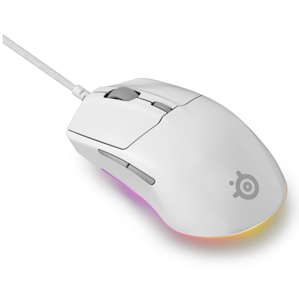 SteelSeries Rival 3 Gen 2 Beyaz RGB Optik Kablosuz Oyuncu Mouse