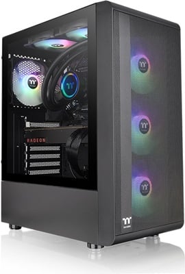 THERMALTAKE S200 TG 650W 80+ ARGB TEMPERED GLASS USB 3.0 ATX MİD TOWER KASA