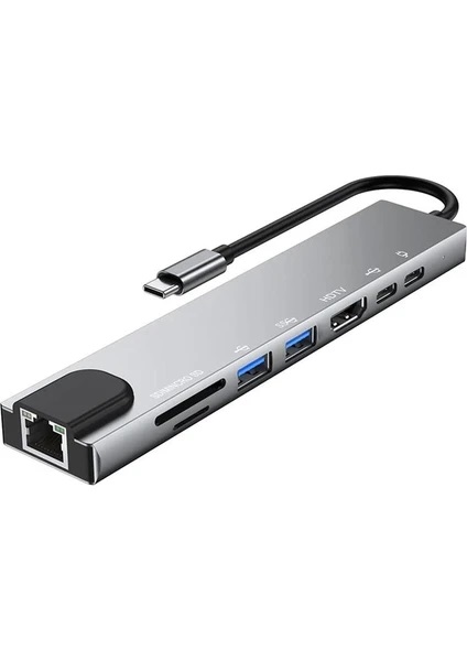 Type C to Hdmı 8 in 1 Adaptör