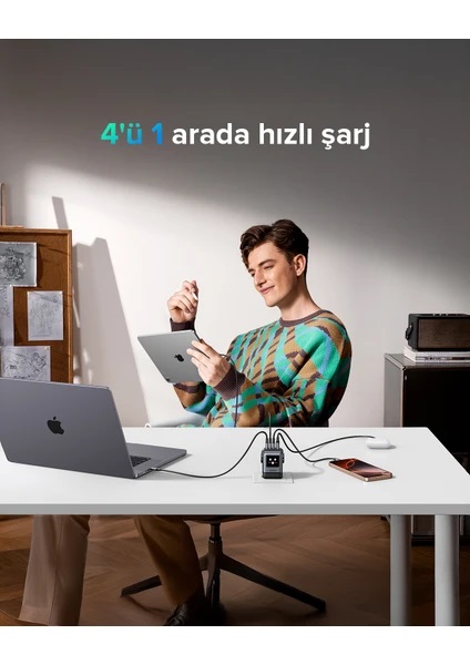 Ugreen Nexode Robot 45515B 100 W Hızlı Şarj Adaptörü