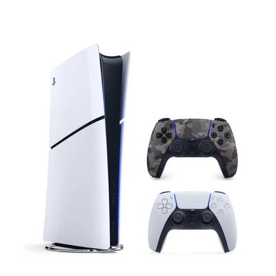 SONY PLAYSTATİON 5 PS5 SLIM DİGİTAL EDİTİON + 2.KOL DUALSENSE WİRELESS KOL - GRAY CAMOUFLAGE (İTHALATÇI GARANTİLİ)