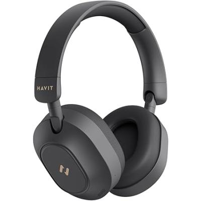 4.5Havit H668BT ANC Bluetooth Kulaküstü Kulaklık - 80 Saat, Anc, Çift Cihaz Desteği, Hi-Res Audio - Siyah