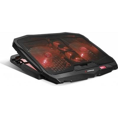 Addison Rampage AD-RC4 Siyah 2*125mm+2*70mm Işıklı Fan 15-17 Notebook Soğutucu Stand