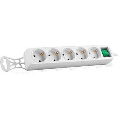 S-LİNK SPG-F05 1.5M 306 JOULE EURO SOKET 3G1.0MM TAM BAKIR 5'Lİ AKIM KORUMALI BEYAZ PRİZ ÇOKLAYICI