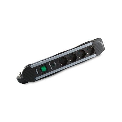 S-LİNK SWAPP SPGKS04 1.5M 3G1.5MM2 900 JOULE 4LÜ AKIM KOR. GRİ PRİZ ÇOKLAYICI