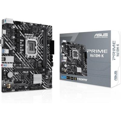 ASUS PRIME H610M-K ARGB 5600MHz DDR5 Soket 1700 M.2 HDMI mATX Anakart