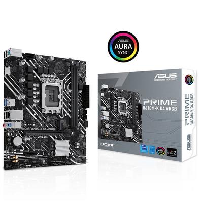 Asus Prime H610M-K D4 ARGB Intel LGA1700 DDR4 Micro ATX Anakart