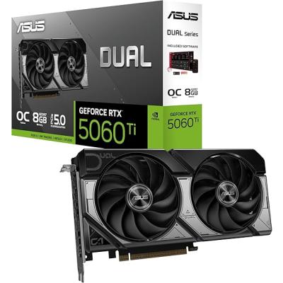 ASUS RTX 5060 TI DUAL OC EDİTİON DUAL-RTX5060TI-O8G 128 BİT GDDR7 8 GB EKRAN KARTI