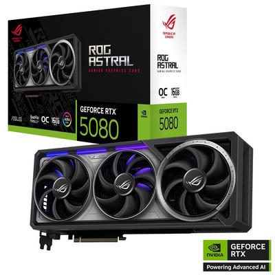 Asus RTX 5080 ROG Astral OC Edition ROG-ASTRAL-RTX5080-O16G-GAMING 256 Bit GDDR7 16 GB Ekran Kartı