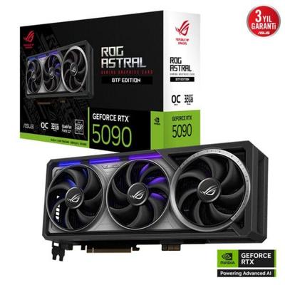Asus RTX 5090 ROG Astral BTF OC Edition ROG-ASTRAL-RTX5090-O32G-BTF-GAMING 512 Bit GDDR7 32 GB Ekran Kartı