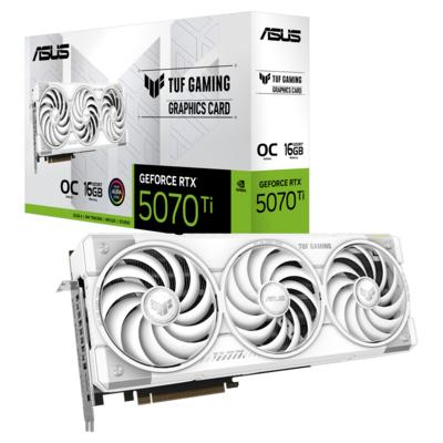 Asus RTX 5070 TI TUF Gaming White OC Edition TUF-RTX5070TI-O16G-WHITE-GAMING 256 Bit GDDR7 16 GB Ekran Kartı