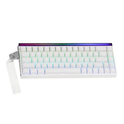 Aula Hero 68 HE Manyetik Klavye Rapid Trigger Meteor Switch 8000Hz RGB Neon TKL Hot Swap Oyuncu Klavyesi Beyaz