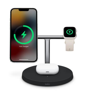 BELKİN BOOST CHARGE PRO MAGSAFE ÖZELLİKLİ 3’Ü 1 ARADA KABLOSUZ ŞARJ AYGITI - BEYAZ