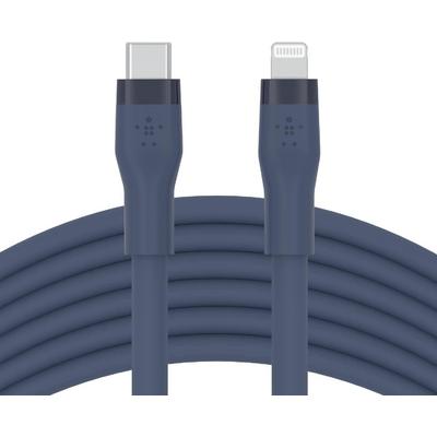 BELKİN BOOSTCHARGE FLEX SİLİKON USB TİP C - LİGHTNİNG KABLOSU (2M) 20W HIZLI ŞARJ MAVİ