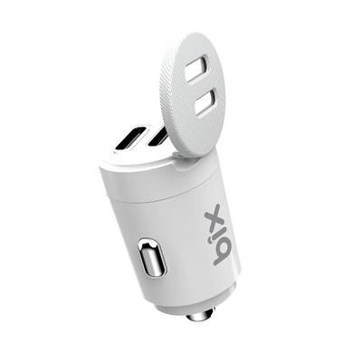 BXCC65C 65W Çift Portlu Type-C Araç Şarj Aleti iPhone & Android & Notebook Mini Araç içi Şarj Cihazı Beyaz