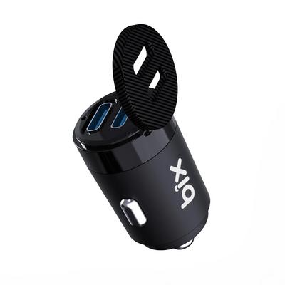 BXCC65C 65W Çift Portlu Type-C Araç Şarj Aleti iPhone & Android & Notebook Mini Araç içi Şarj Cihazı Siyah