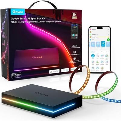 Govee AI Sync Box 2 RGBIC H6604 55-65 inç TV Arkası LED Aydınlatma