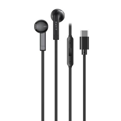 Havit E336C Type-C Kablolu Kulak Içi Kulaklık Siyah
