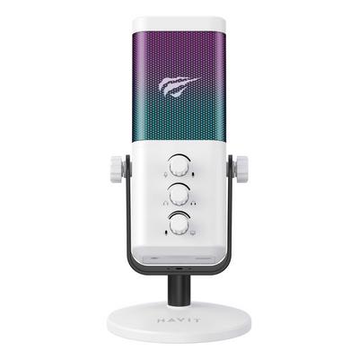 Havit GK65 RGB Profesyonel Beyaz Yayıncı Mikrofonu