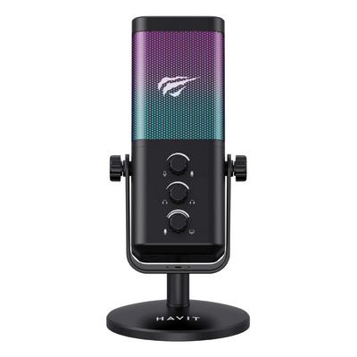 Havit GK65 RGB Profesyonel Siyah Yayıncı Mikrofonu