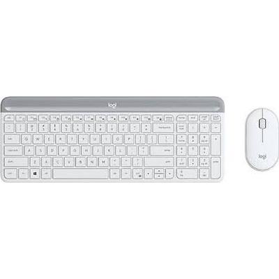 LOGITECH MK470 Kablosuz İnce Türkçe Q Klavye Mouse Seti - Beyaz