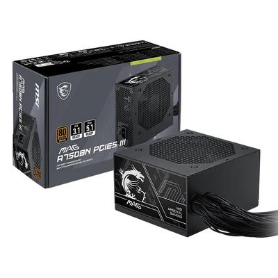 MSI MAG A750BN PCIE5 III Gen5.1 750 W Power Supply