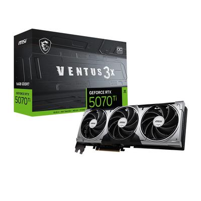 MSI RTX 5070 TI 16G Ventus 3X OC G507T-16V3C 256 Bit GDDR7 16 GB Ekran Kartı