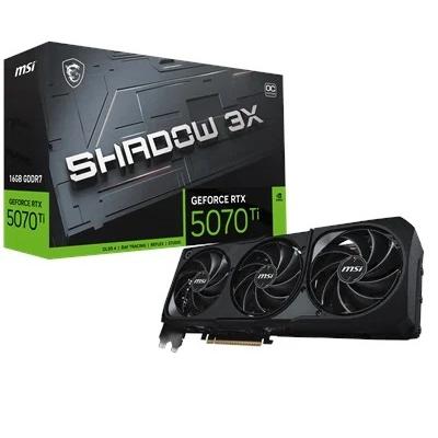 MSI RTX 5070 TI Shadow 3X OC 16G G507T-16S3C 256 Bit GDDR7 16 GB Ekran Kartı