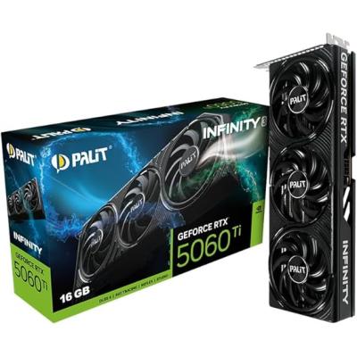 Palit GeForce RTX5060Ti Infinity 3 16GB 128Bit GDDR7 Ekran Kartı NE7506T019T1-GB2061S