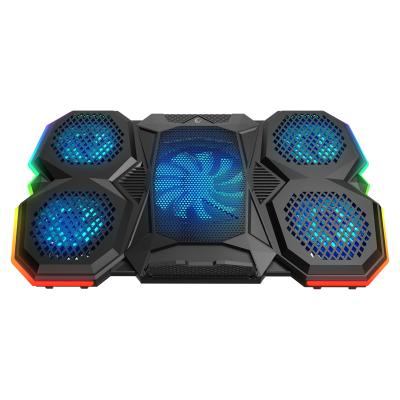 RAMPAGE AD-RC14 X-RANGER 10 MODE RGB 1*125MM + 4*70MM FAN 9-17 NOTEBOOK SOĞUTUCU STAND